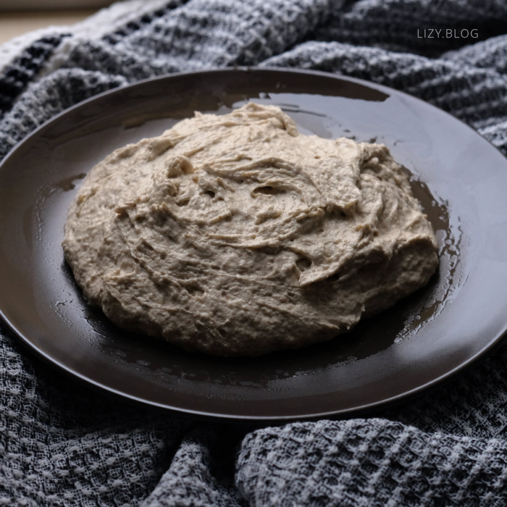 A blob of vegan and glutenfree dough.