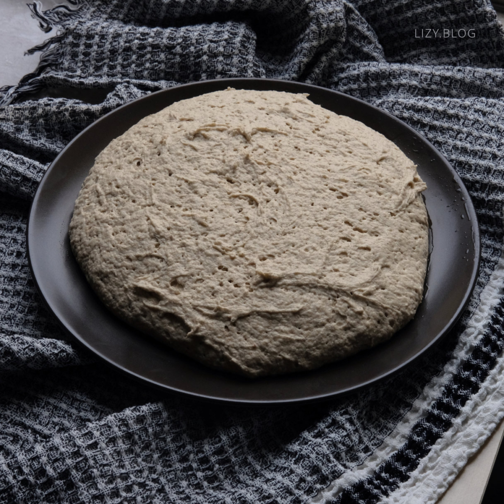 This glutenfree, vegan dough is ready to use.