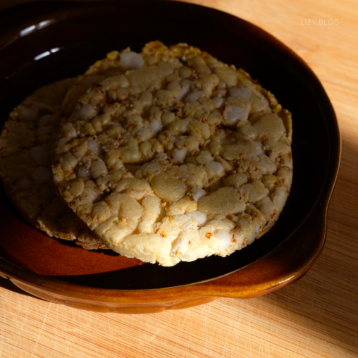A glutenfree cracker on a plate.