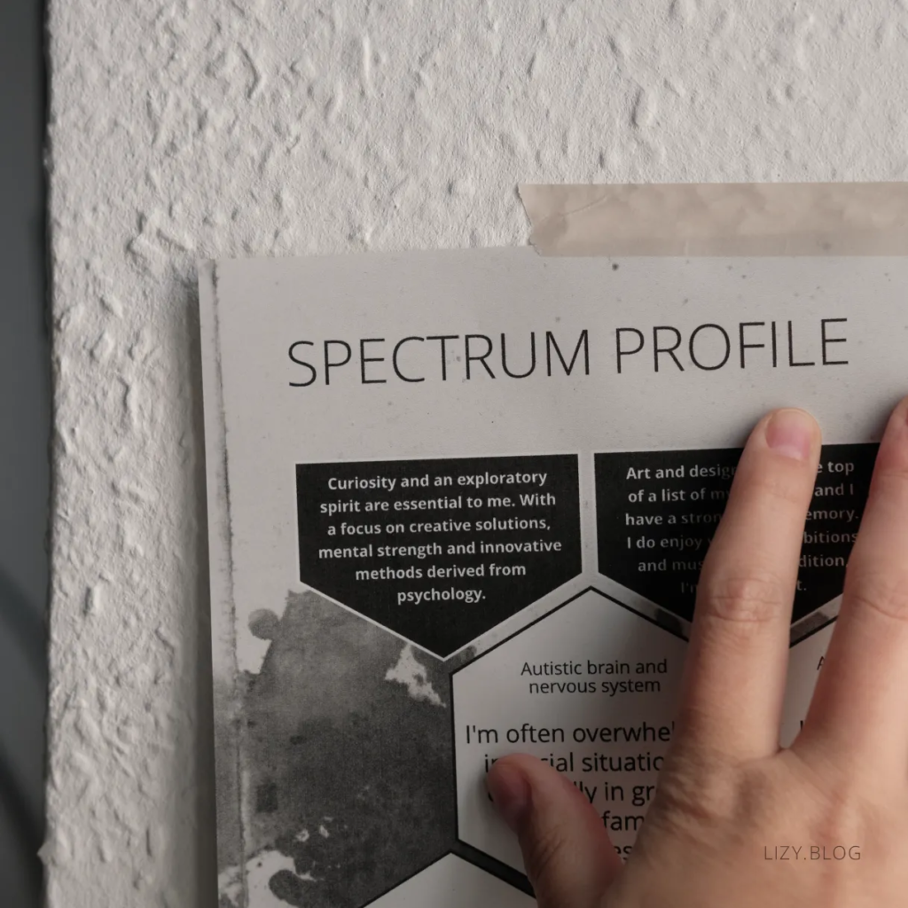 A print of a spectrum profile.