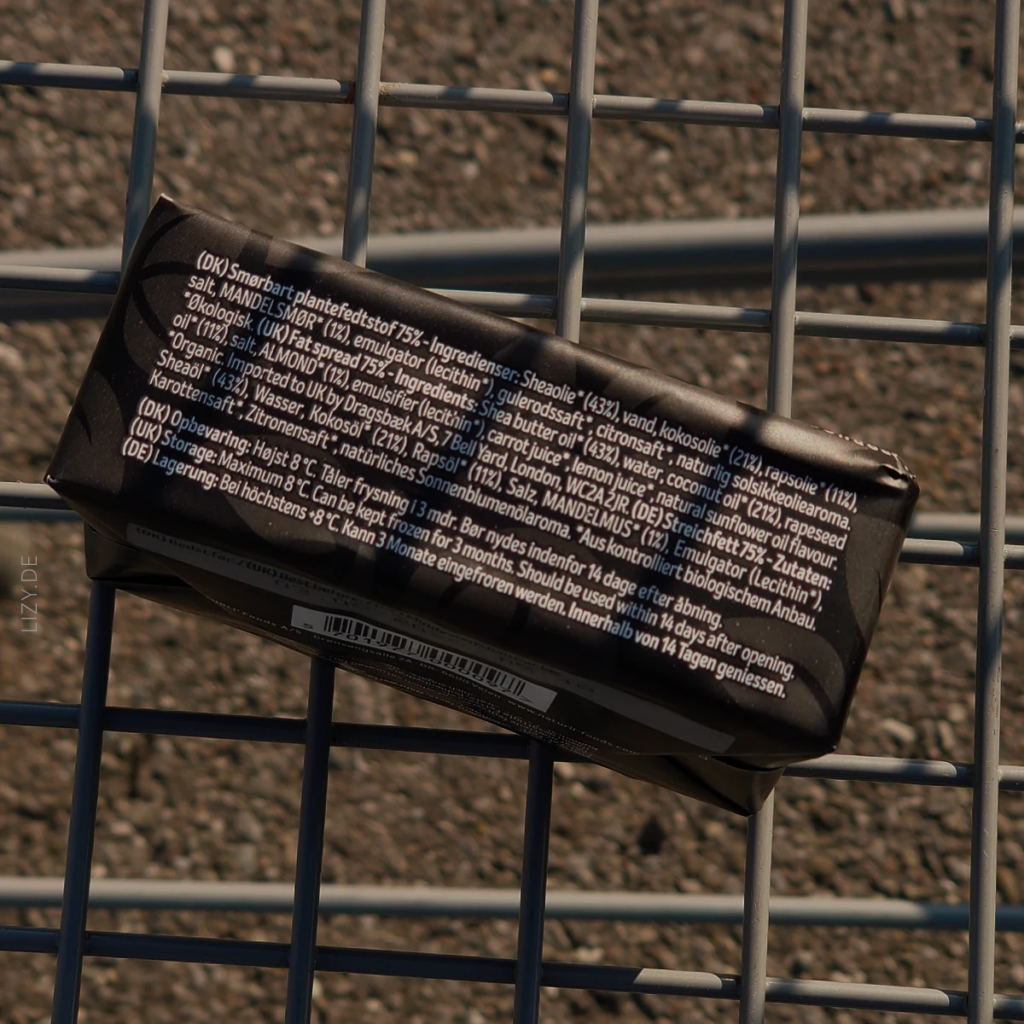 Ingredients of the vegan spread.